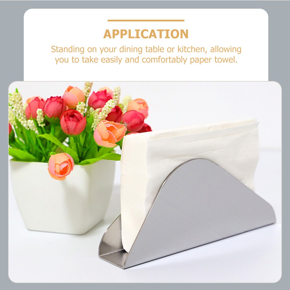 Restaurant Napkin Rack Metal Table Napkin Holder Kitchen Tissue Dispenser
