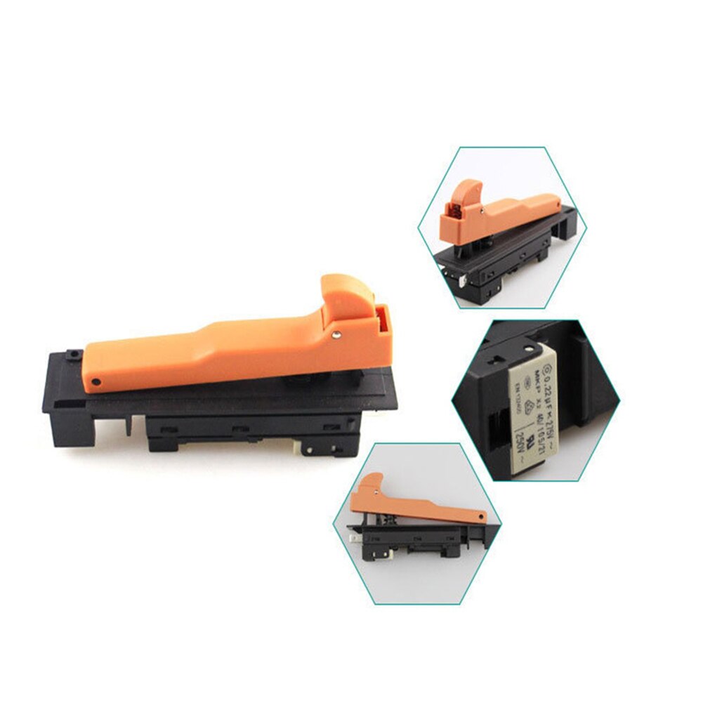 AC 250V 12A Trigger Switch Control Push Button Controller For Makita 180 Angle Grinder Power Tool Accessory Spare Part
