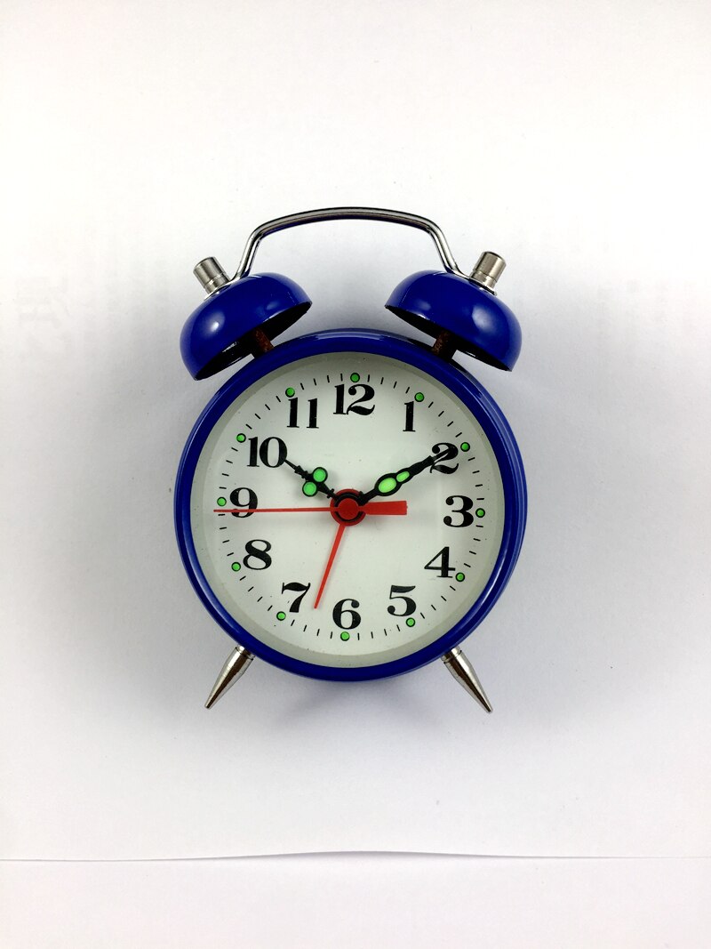 Wake up horseshoe watch, manual winding mechanical alarm clock, small alarm clock for students, small mini alarm clock at the