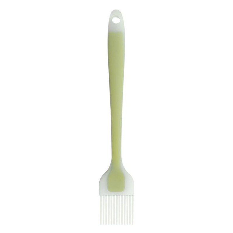 Pincel de silicona para repostería, brocha aplicadora de aceite para repostería de pan pastel, herramientas de cocina de seguridad para parrilla de barbacoa: green
