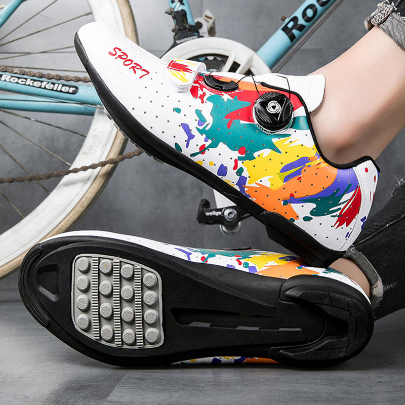 Zapatos de ciclismo para hombre, zapatillas antideslizantes para bicicleta de montaña, calzado de carretera, calzado de velocidad