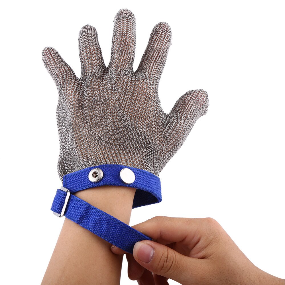 Rvs Handschoen Metalen Mesh Snijweerstandsniveau 5 Handschoen Slager Proof Vlees Proces Veiligheid Werk Tool Bescherming Mitten