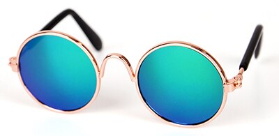 Słodkie zwierzątko kot okulary dla psów okulary przeciwsłoneczne dla mały placki kocie oko-nosić zdjęcia akcesoria dla zwierząt 1PC: zielony