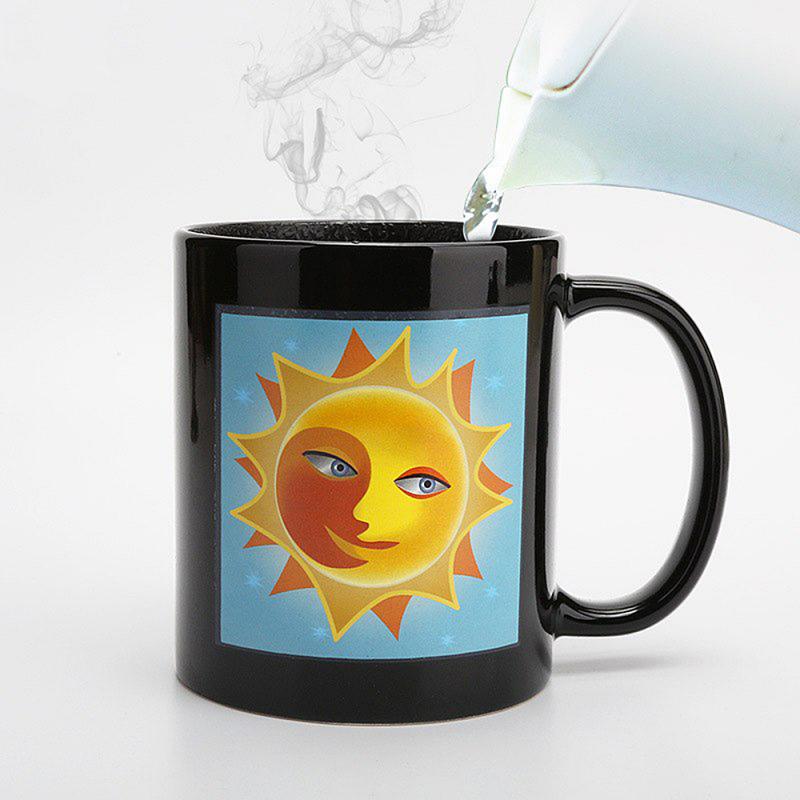 Coffee Mugs Water Cups Tea Mug Sun And Moon Color Changing Ceramic Mugs Milk Juice Cup Kitchen Drinkware
