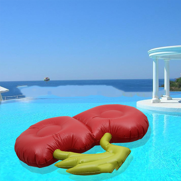 Cherry Giant Inflatable Pool Float for Adults Swimming Ring Mattress Floating Bed Row Beach Pool Party Toys
