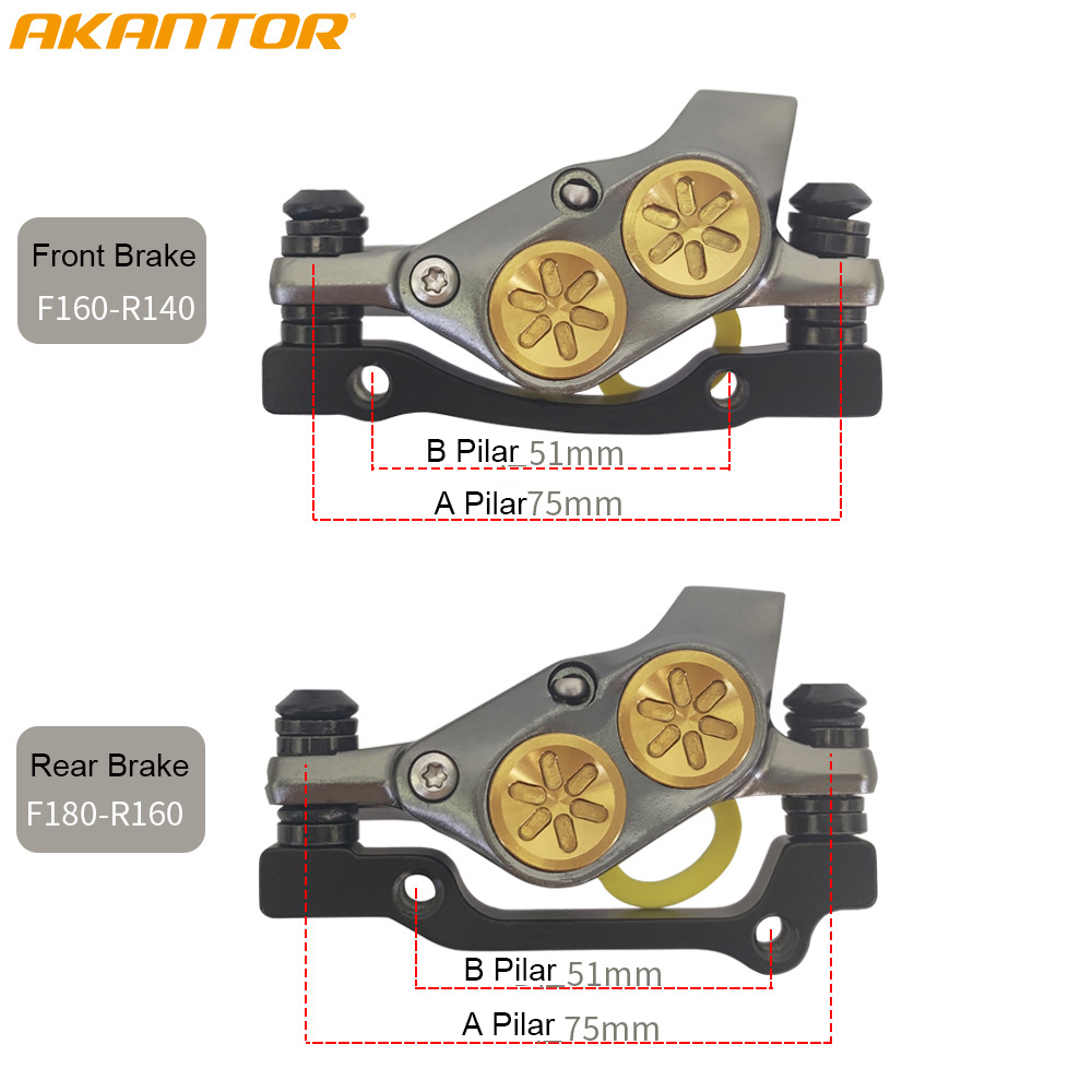 Bicicleta eléctrica plegable XT, freno de disco hidráulico de 4 pistones, frenos de presión de aceite, 950/1850mm, cuatro pistones ultraligeros