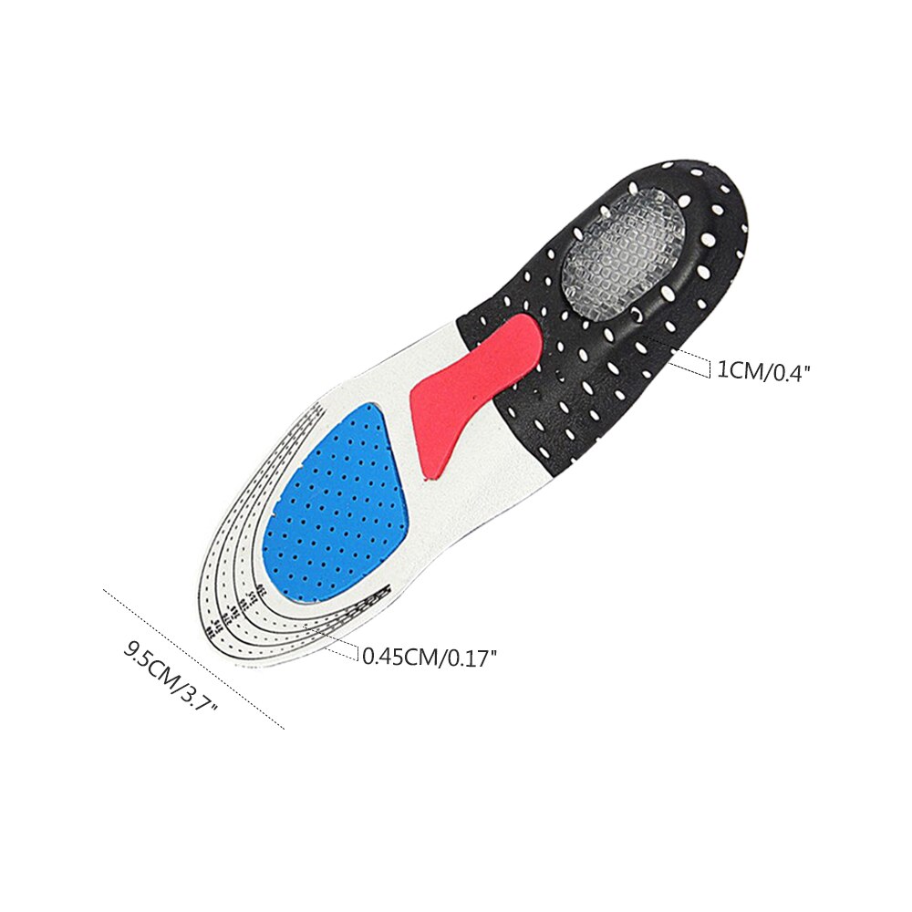 Sportschoenpad gelverhogende inlegzolen houden je voeten koel minder transpiratie en geur toepasbaar op alle soorten sportwerkschoenen