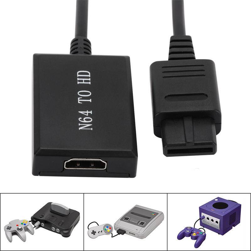 HD 1080P N64 PS2 Wii Xbox do HDMI Konsola do gier HD TV do kabli HDMI Plug and Play Nintendo 64 do HDMI Converte