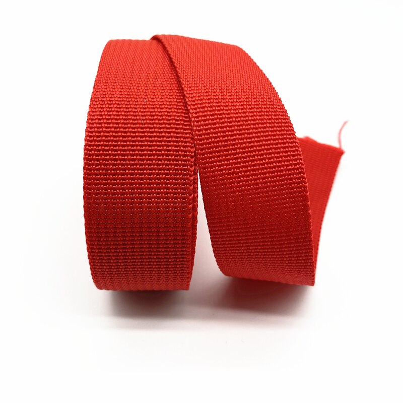 5 jardów 30mm płótno wstążka saszetka na pasek taśma nylonowa taśma Pet taśma plecakowa taśma szyta torba akcesoria do paska # RoLi: Red