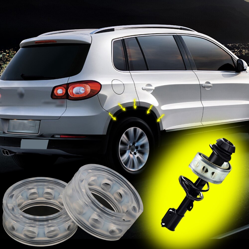 LEEPEE primavera potencia de parachoques Auto-Amortiguadores Auto amortiguadores Universal muelles parachoques amortiguador 2 piezas amortiguador de coche