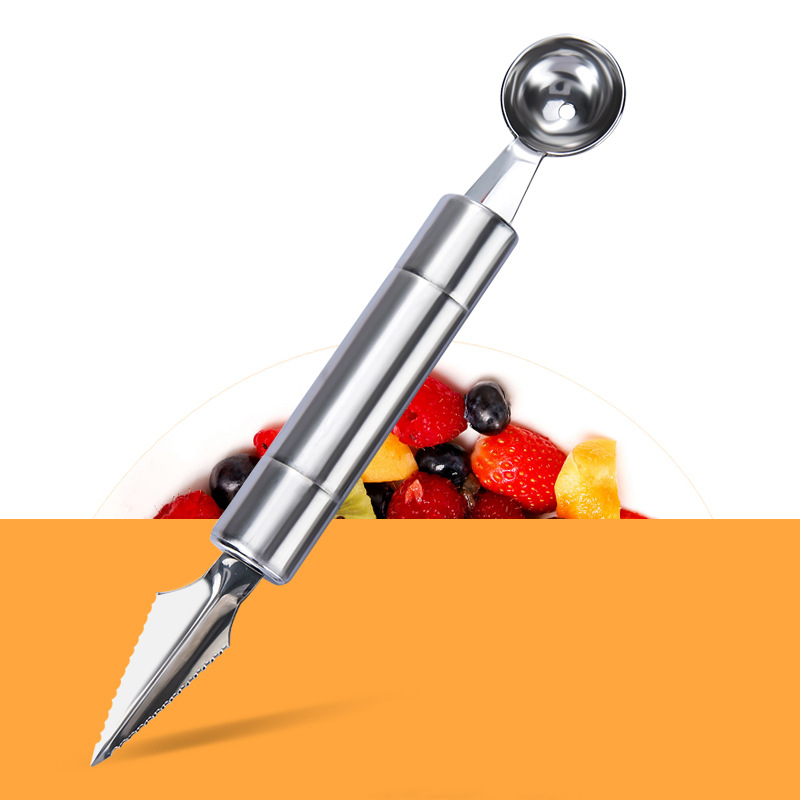 Fruit Platter Carving Knife Melon Spoon Ice Cream Dig Scoop Watermelon Kitchen DIY Cold Dishes Gadgets Slicer Tools Food Cutter