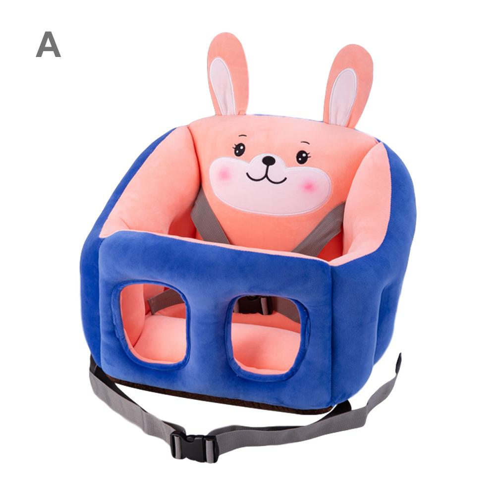 Cartoon draagbare baby-eetstoel, stoelverhoger, leer zitten, multifunctionele comfortabele bb-kruk, autostoelverhoger voor baby's: A
