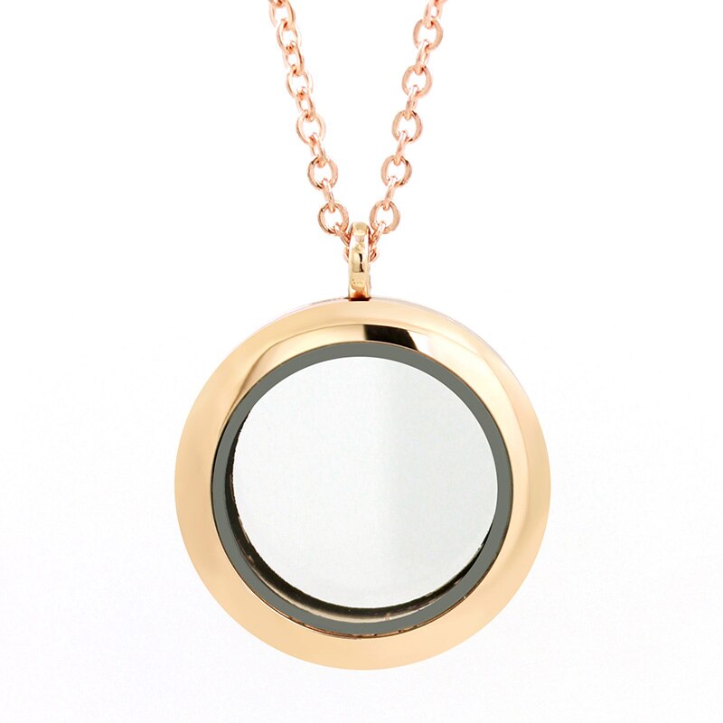 !! 5pcs/lot 30mm Round twist living locket pendant floating charm locket (chains included) LSFL024*5: 12