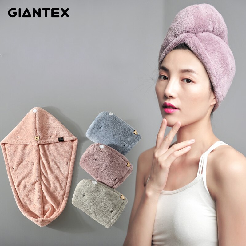 Giantex kvinder håndklæder badeværelse mikrofiber håndklæde hurtigtørrende hår håndklæde badehåndklæder til voksne toallas mikrofiber toalha de banho
