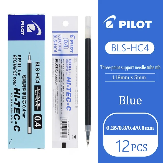 Pilot gelpenna hi-tec-c sprutspets finansiell bötespenna 0.25/0.3/0.4/0.5mm svart penna kontorstillbehör skola japansk brevpapper: Blandad / Röd