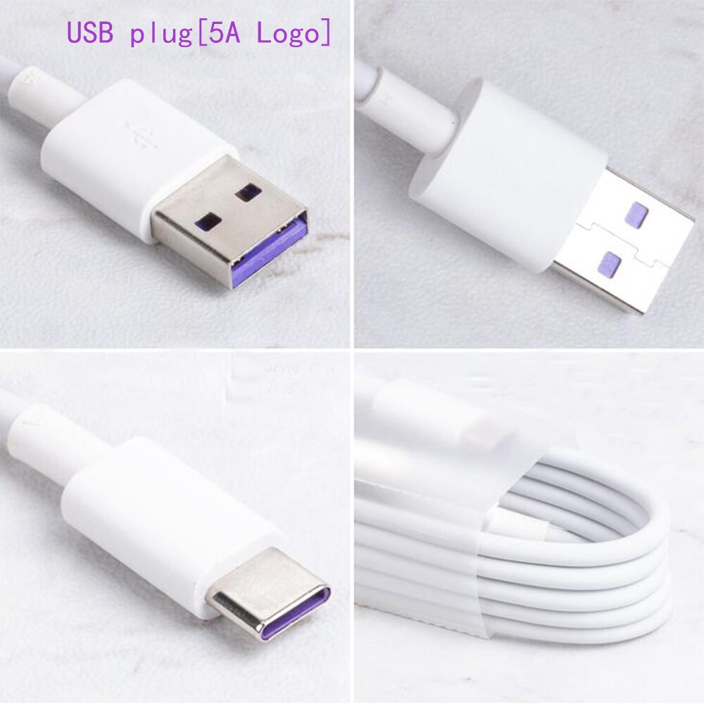 Huawei Supercharge Adapter Autolader 15W Originele Dubbele Usb 5A Type-C Kabel Voor Huawei Mate30 5G p30 Pro P20 P10 Plus