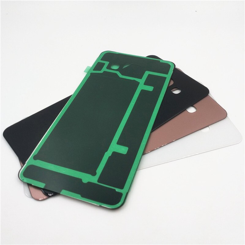 Back Housing For Samsung A3 A310 A5 A510 A7 A710 A9 A910 Rear Door Battery Cover Glass Cover with Adhesive