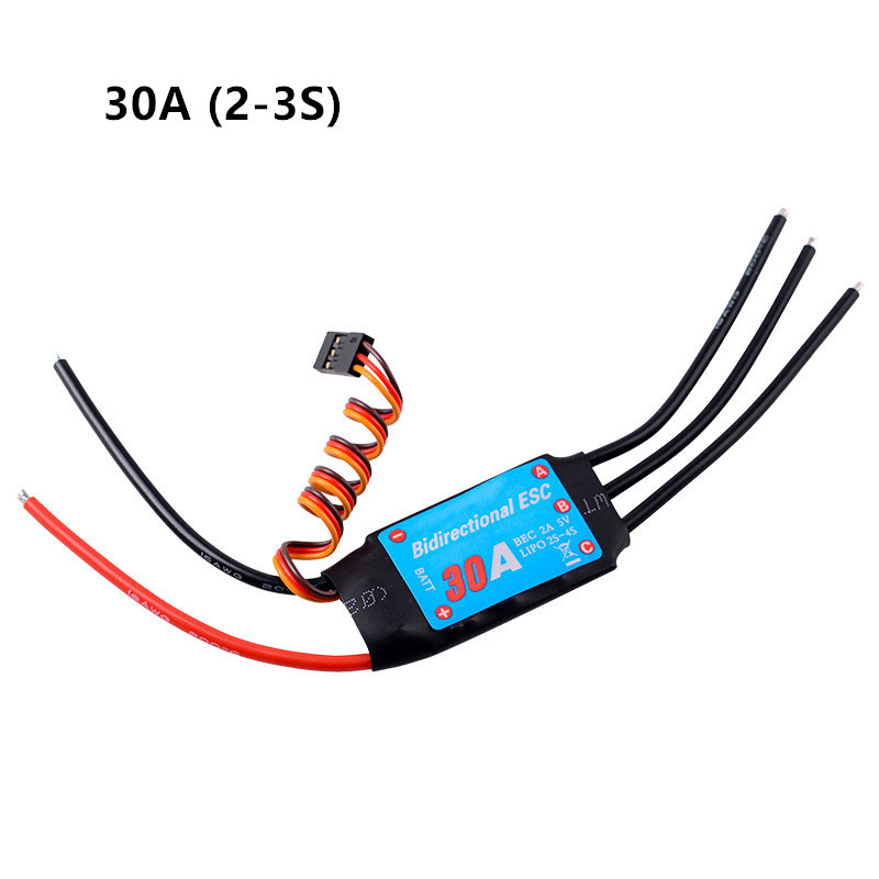 ZMR Bidirektionale 12A-200A Bidirektionale Bürstenlosen ESC für Fernbedienung Auto Pneumatische Unterwasser Propeller: Rot