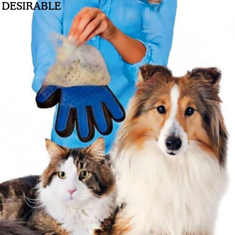Einzel rechte Hand hundesalon handschuh, um pinsel Schlecht handschuh fünf Finger Massage lecken katze zu kamm haar entfernung schmutz hund dusche