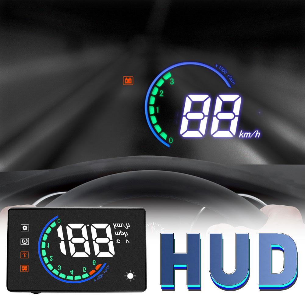 Heads Up Display Durable Practical Car Universal Dual System Vehicle Speedometer For Projector Overspeed Warning