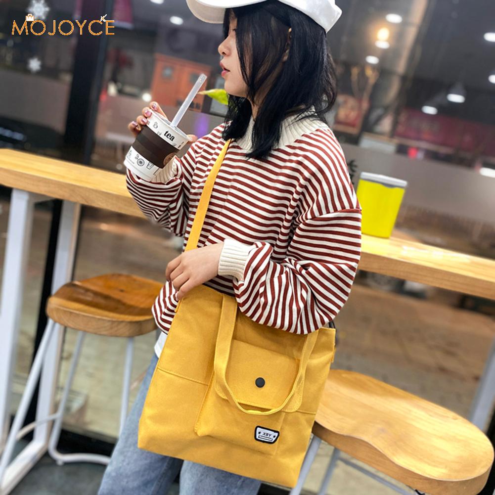 Multifunctionele schoudertas van canvas voor dames, grote capaciteit, damestas voor school en student, in populaire kleuren