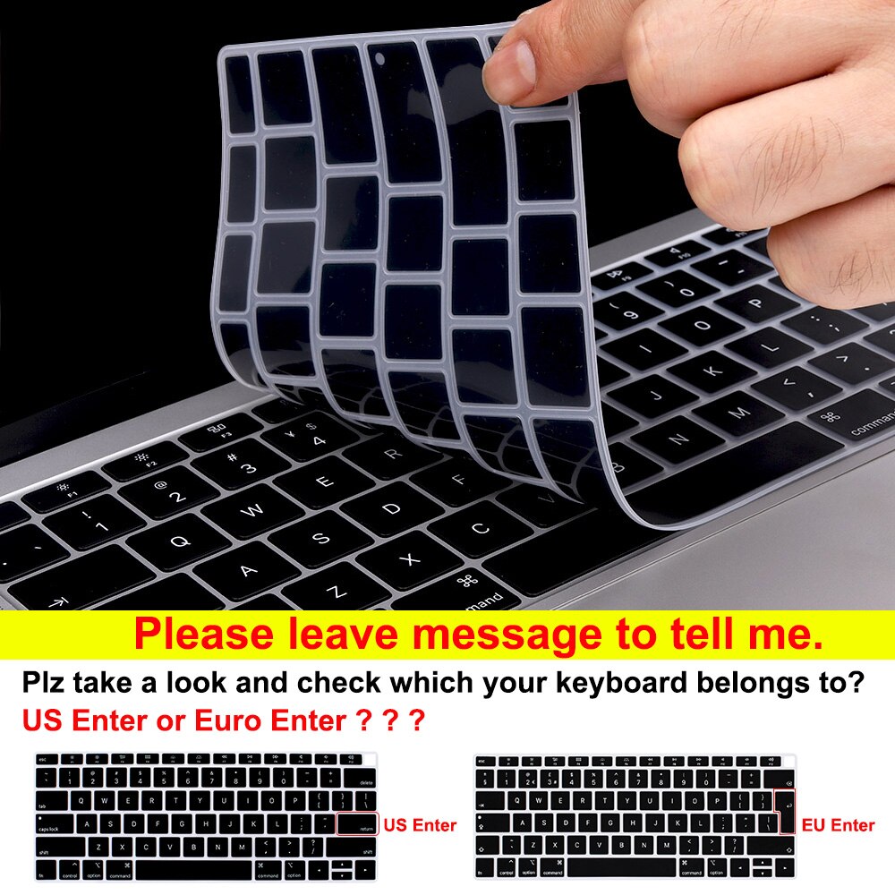 Ons Gradiënt Kleurrijke Silicone Toetsenbord Cover Skin Voor Macbook Pro 13 15 Inch Touch Bar A2159 A1989 A1990 Toetsenbord protector