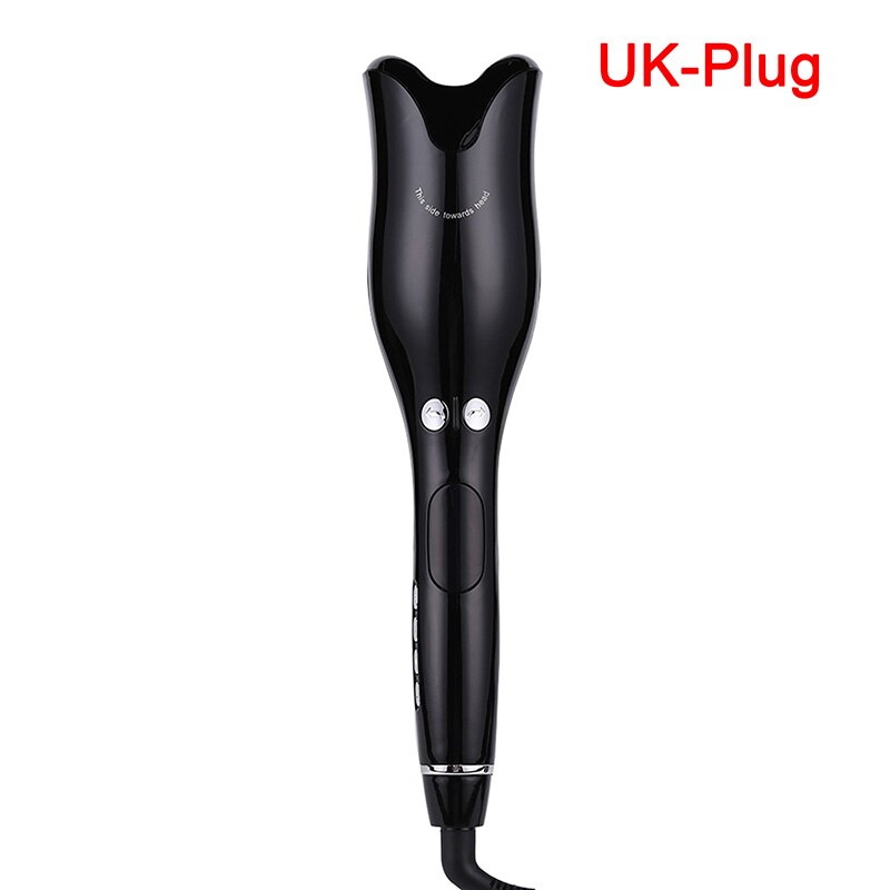 Automatic Curling Iron Air Curler Rotating Air Curly Wave Hair Styling Tool hair tools: Black-UK