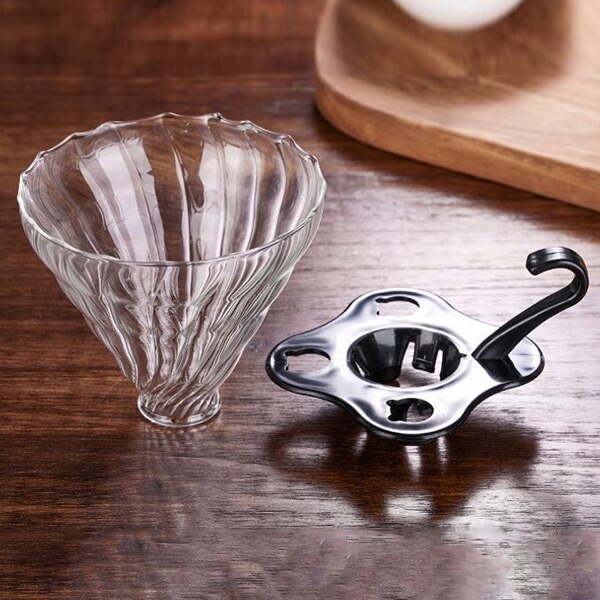 Filtre de café en verre entonnoir | Dripper de café intelligent, filtre de café en verre, Pour le café, goutteur d'entonnoir