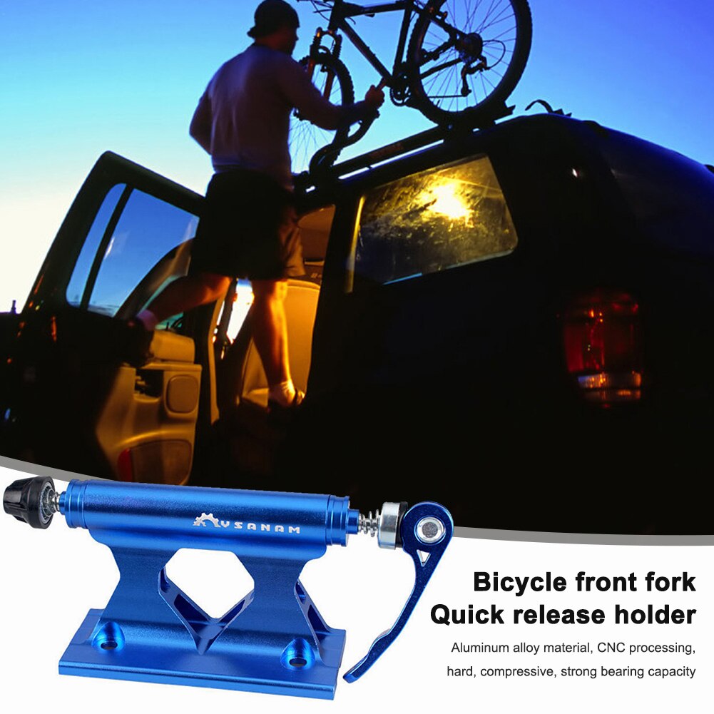 Bicycle Front Fork Quick Release Fixing Clip Bike Car Luggage Rack Carrier Installation Mount Cycling Accessories