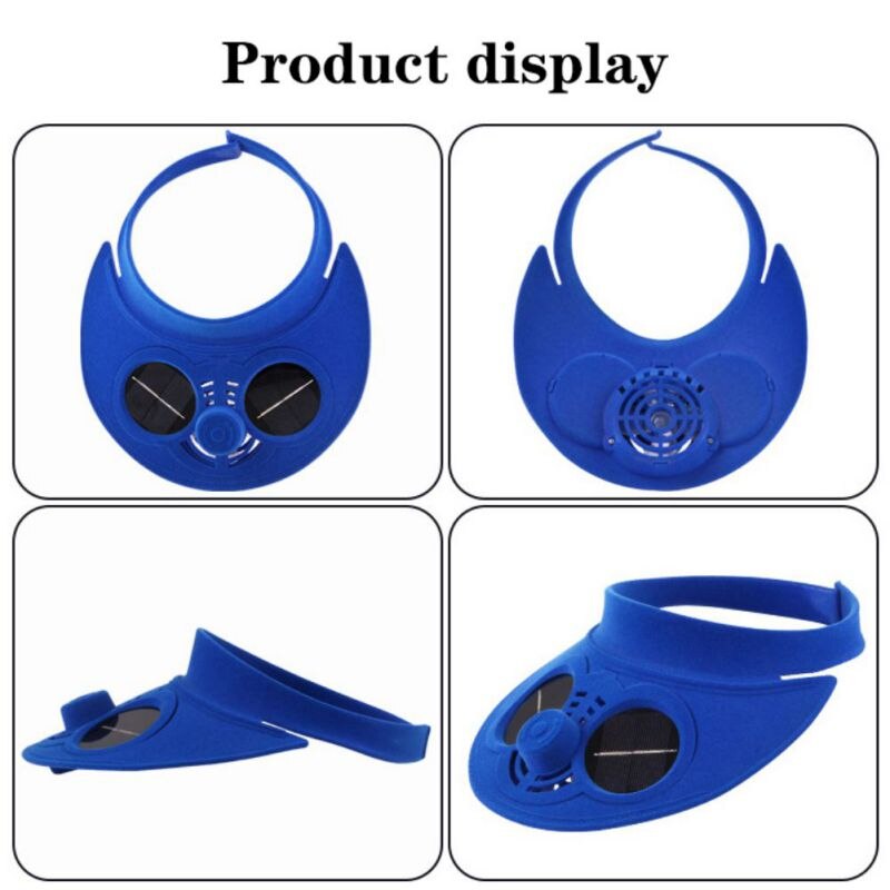 Nuovo Cappello di proprietà con Ventilatore Solare Cappelli Da baseball con Ventola Di Raffreddamento Delle Ragazze Dei Ragazzi Divertente Cappellini di Campeggio per picnic Esterna di Viaggio arrampicata