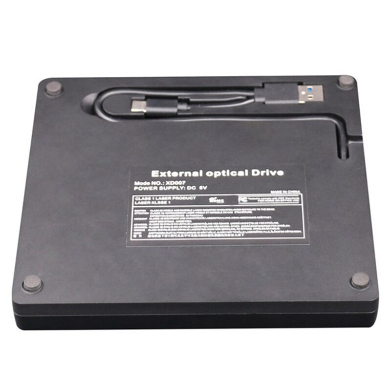 Externe Dvd Drive Brander Ultra Slim Usb 3.0 En Type-C Cd Dvd Brander Speler Voor Mac Os, windows Xp/7/8/10, Laptop Pc