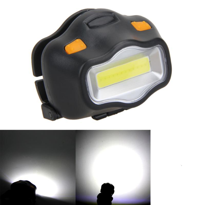 Mini Head Lamp 3 Modes Waterdichte COB LED Zaklamp Super Heldere Koplamp koplamp Zaklamp Lanterna met Hoofdband Gebruik 3 * AAA