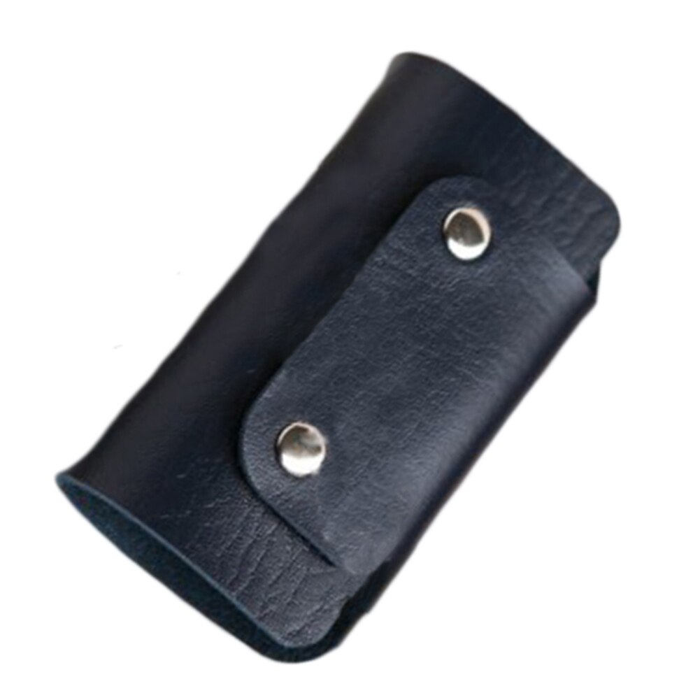 1 Pc Vrouwen Pu Lederen Auto Sleutelhouder Portefeuilles Roze Kleine Portemonnee Dames Portemonnee Voor Meisjes Mini Keys Organizer Tassen sleutelhanger Clip: navy