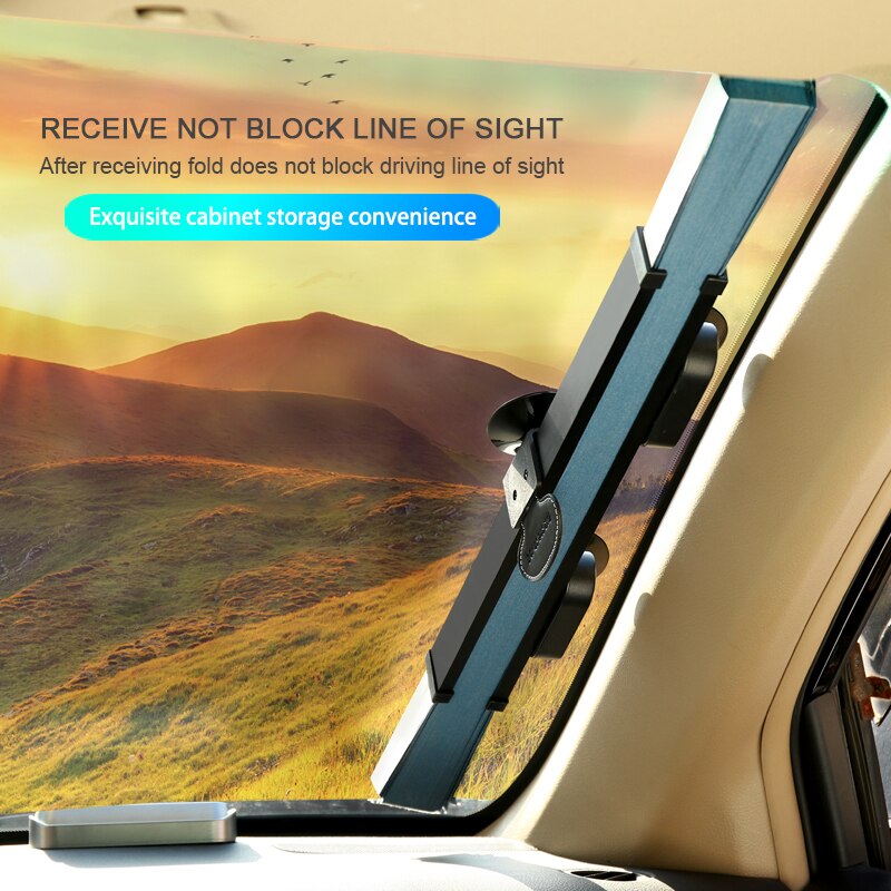 Cellular Foldable Car Front Window Curtain Windshield Sun Shades Cuttable Anti-UV Car Window Shade 40/60/65cm Sun Block