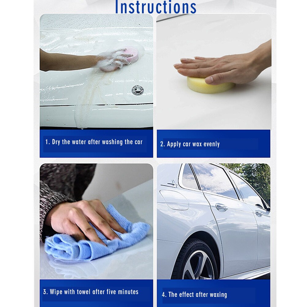 Car Wax Care Paint Waterproof Care Scratch Repair Car Styling Crystal