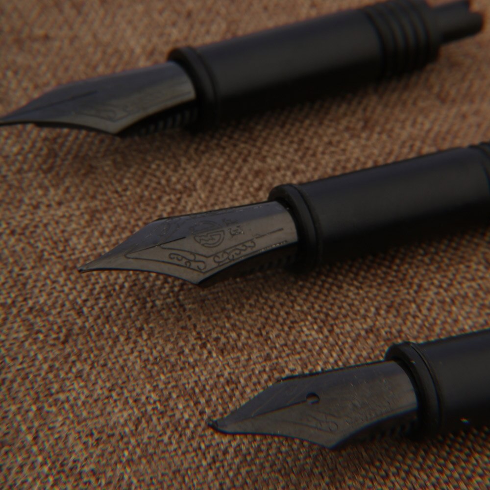 HongDian 1850 Series writing adaptation Spin Black titanium Fountain Pen nib