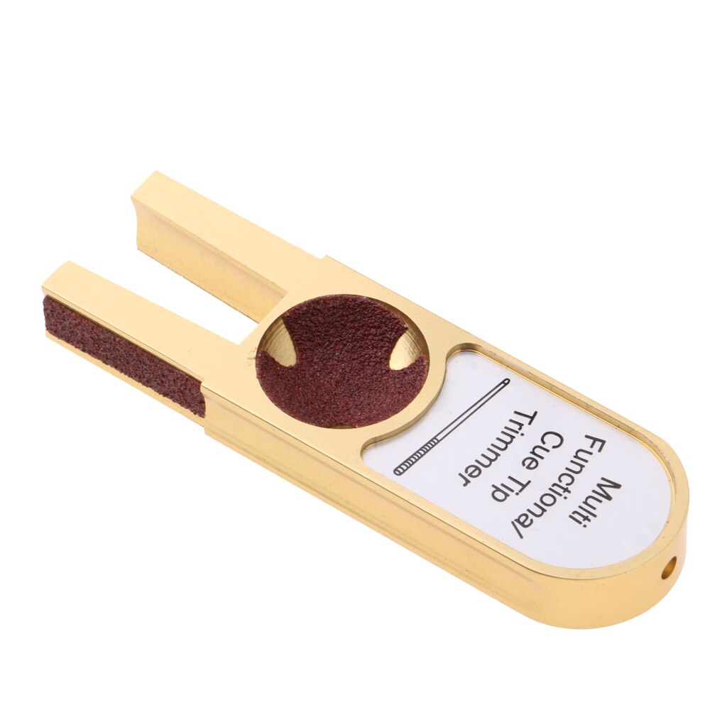 Billiard Pool Cue Tip Shaper Tool U Shape Cue Tip Trimmer for Cue Snooker Tips, Multi Functional and Durable