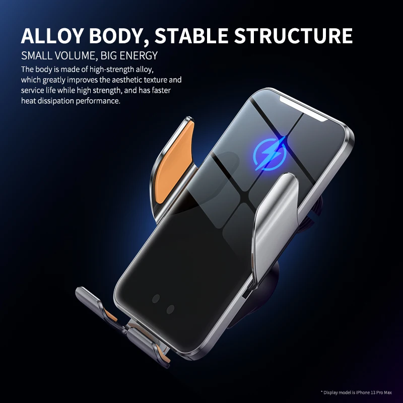 Cargador inalámbrico de coche de 30W, soporte magnético para teléfono de montaje en coche para iPhone 15, 14, 13, 12, Samsung, carga rápida por inducción infrarroja