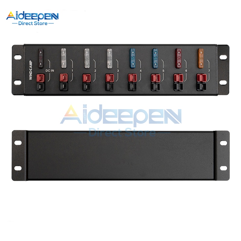 Dc 36V AP-8S 8 Kanalen Power Distributeur Voor Radio 8 Port Powerpole Splitter Distributeur Anderson Powerpole Schroefbevestiging