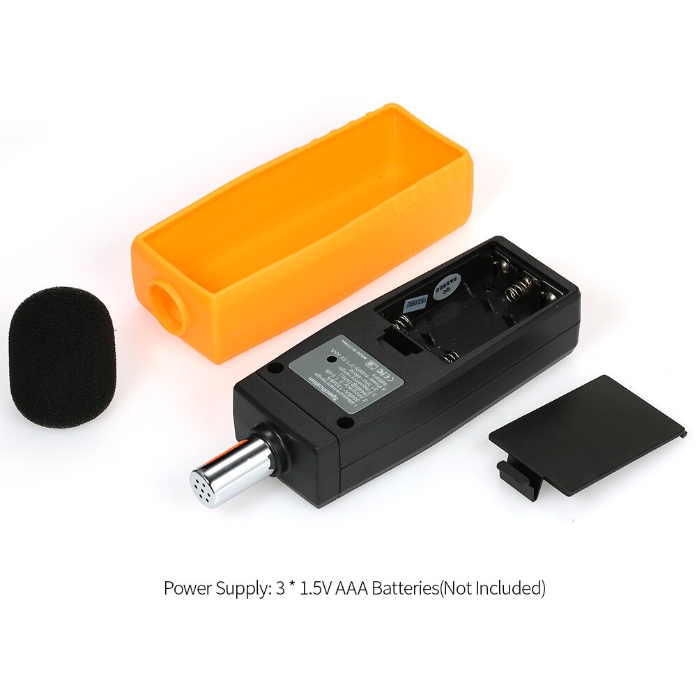 LCD Digital Sound Level Meter DB Meters 30-130dBA Noise Volume Measuring Tool Decibel Monitoring Tester with Data Hold Mode