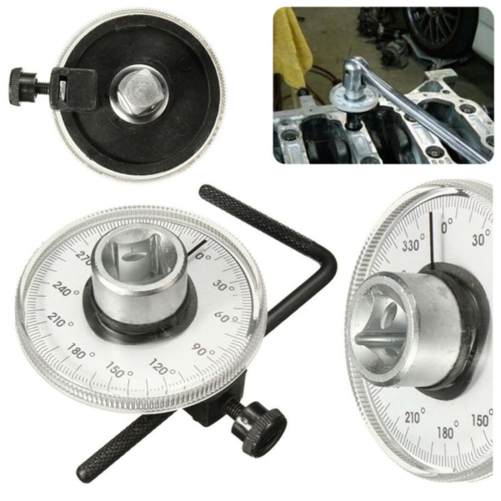 Kit de herramientas de manómetro de ángulo de coche manual piezas de llave de torque tracción ajustable de 1/2 pulgadas