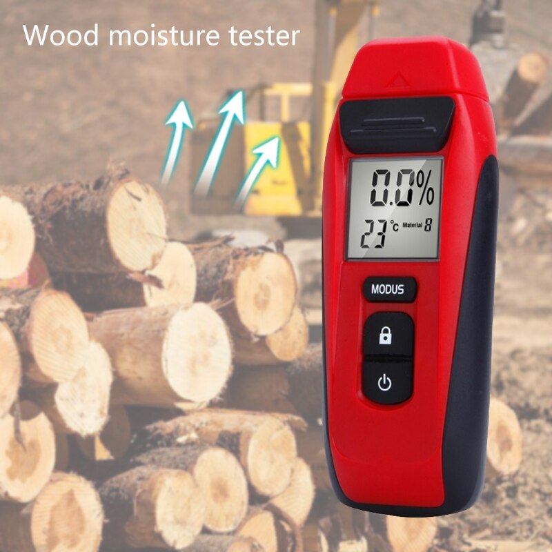Digital Wood Hygrometer Wood Humidity &amp; Temperature Tester Measurement Tools