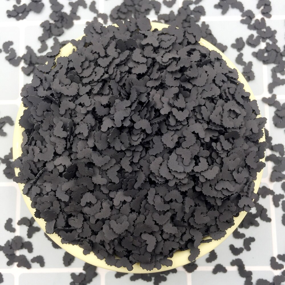 Arcilla polimérica con forma de murciélago para manualidades, relleno de limo para álbum de recortes, decoración de teléfono, 100g, 5mm: Default Title