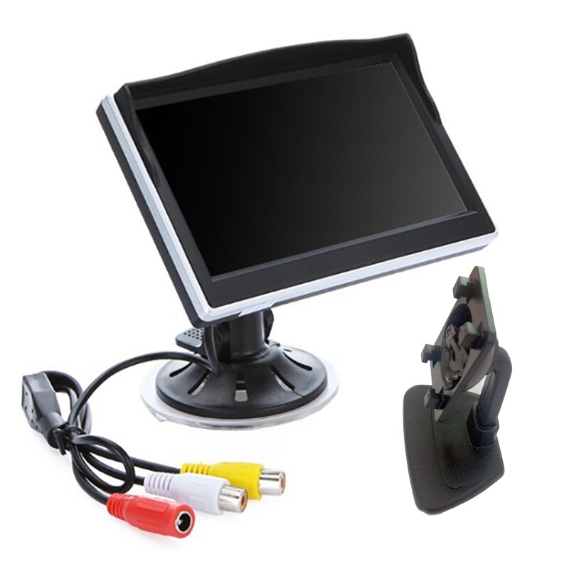 5 "5 zoll Digital Auto Monitor spiegel Monitor TFT LCD 16:9 bildschirm Auto Rück Monitor für Auto Kamera Saugnapf Monitor