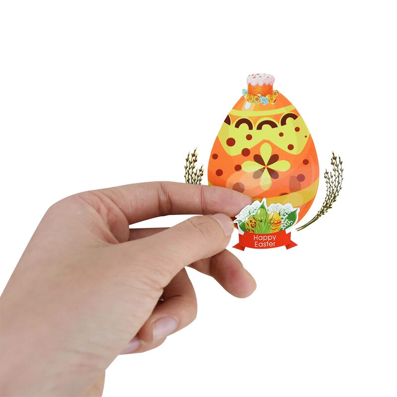 10pcs DIY Happy Easter Sticker Cartoon Bunny Carrot Eggs Face Sticker Happy Easter Party Supplies Classroom Children Activity 75
