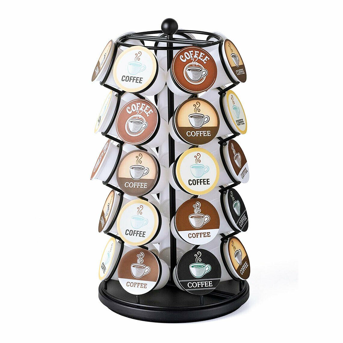 Kaffemaskine kopholder rack 35 k kopper pod keurig karrusel serverer opbevaring køkken kaffe pod holder dispenser