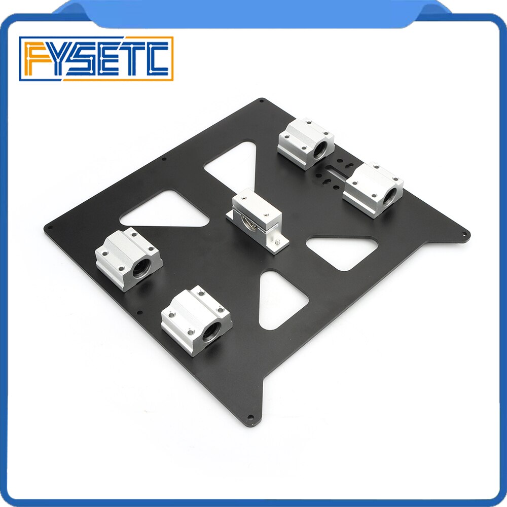 Aluminum Y Carriage Anodized Plate With SC8UU pgrade Prusa i3 V2 Bed Support Plate For Prusa i3 RepRap DIY 3D Printer parts