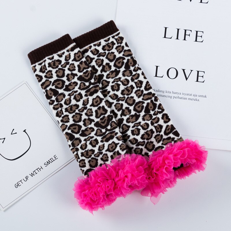 Cute Baby Girl Leg Warmers Legwarmers Birthday Party Cute Socks Kinderkleding Meisjes Legging Infanil Flower Ruffle Leg Warmer: WA124