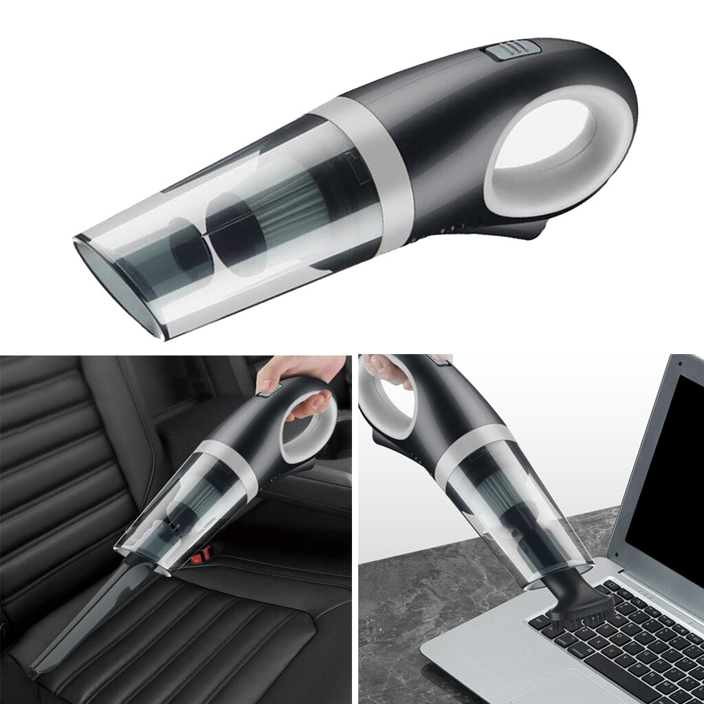 120W High Power Car Vacuum Cleaner 6000pa Rechargeable Cordless Handheld Home