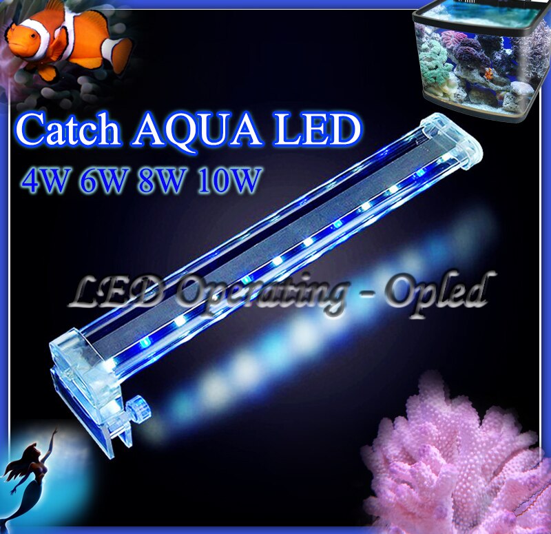 Super Kristal Led Aqua Rium Licht, clip Op Led Lamp Led Aqua Rium Verlichtingsarmaturen Voor Coral Reef Fish Tank, Clip Tank Led Aqua